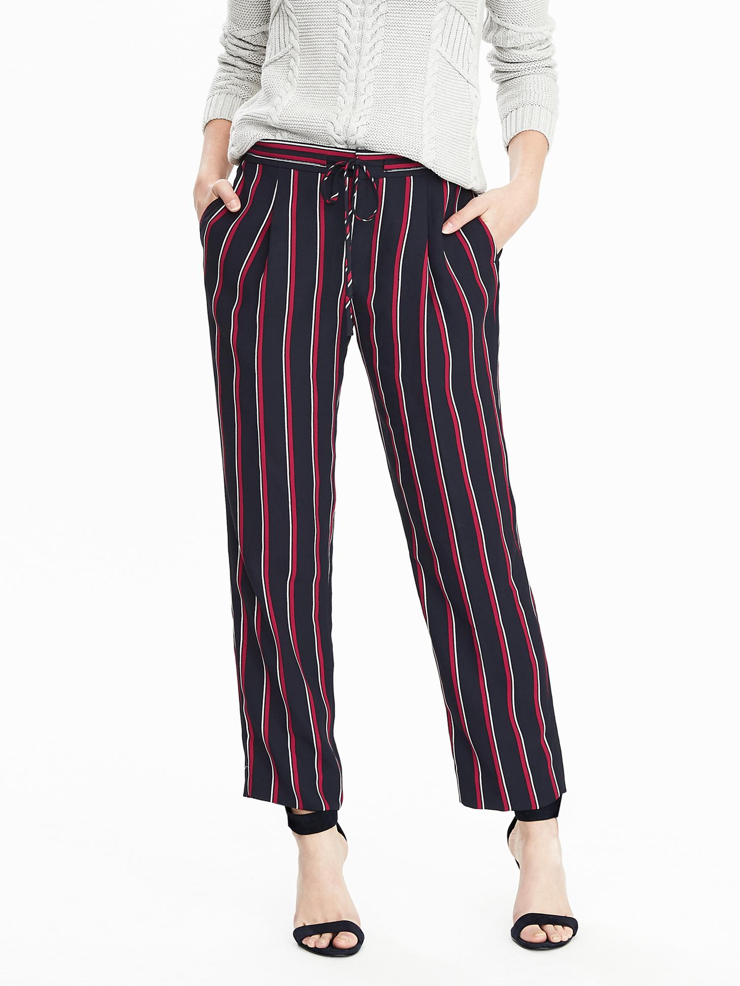 Stripe Drawcord Pant