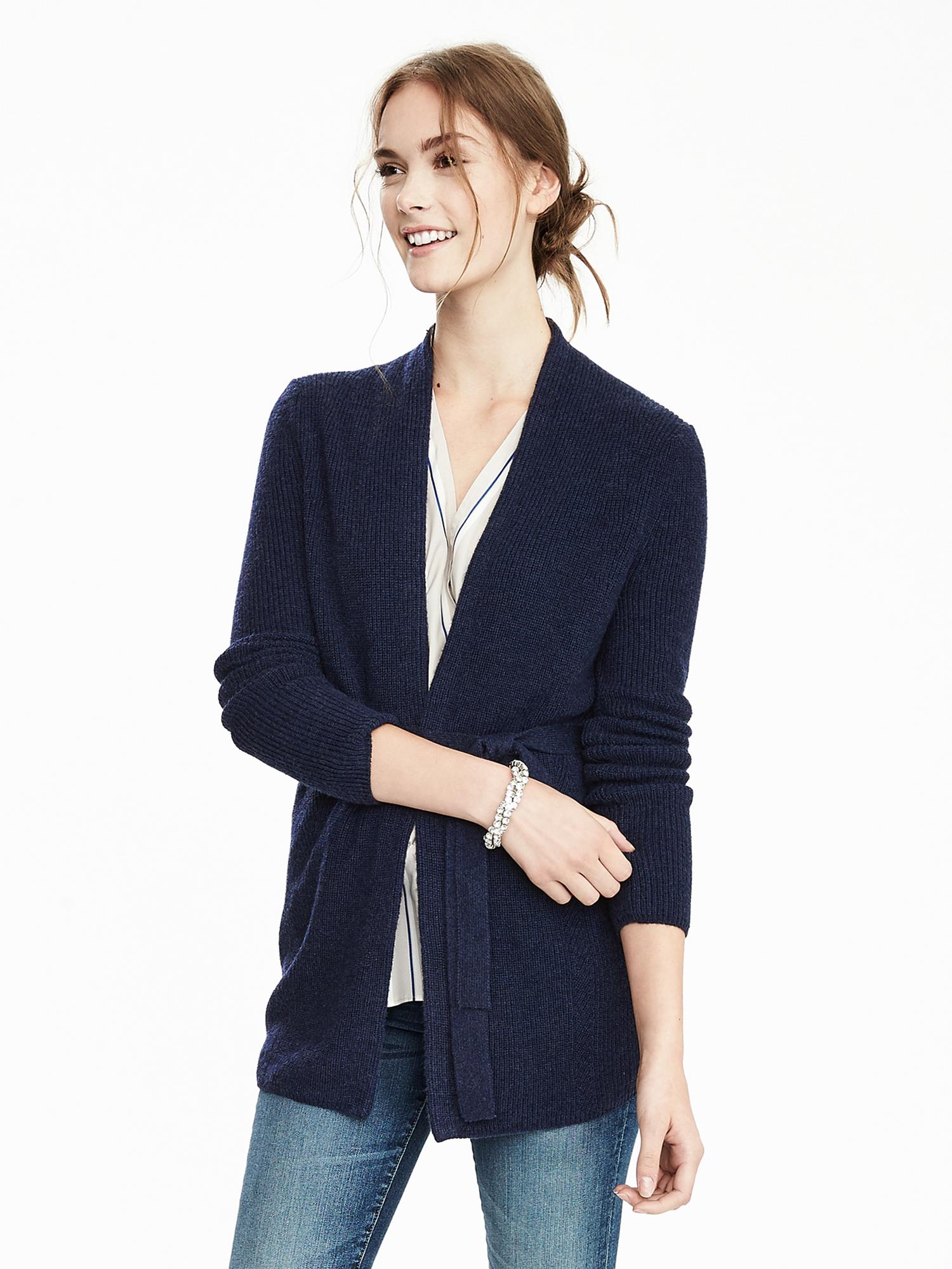 Belted Long Cardigan