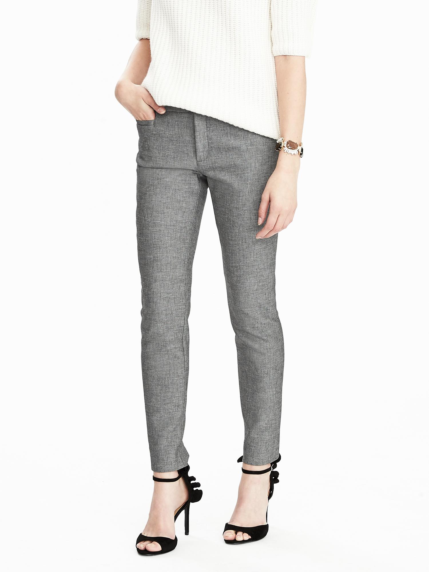 Sloan Skinny-Fit Cotton Blend Ankle Pant