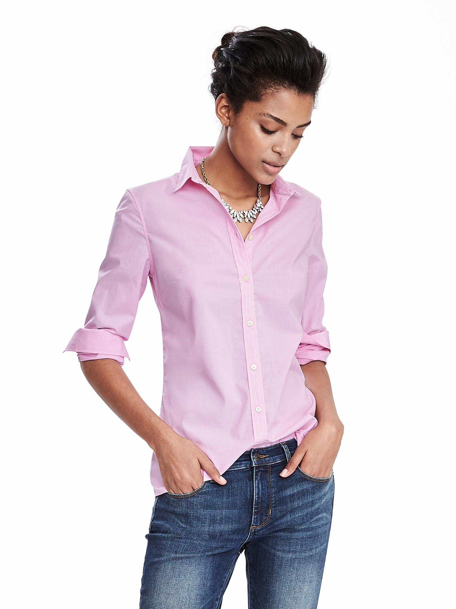 Riley-Fit Tailored Light Pink Shirt