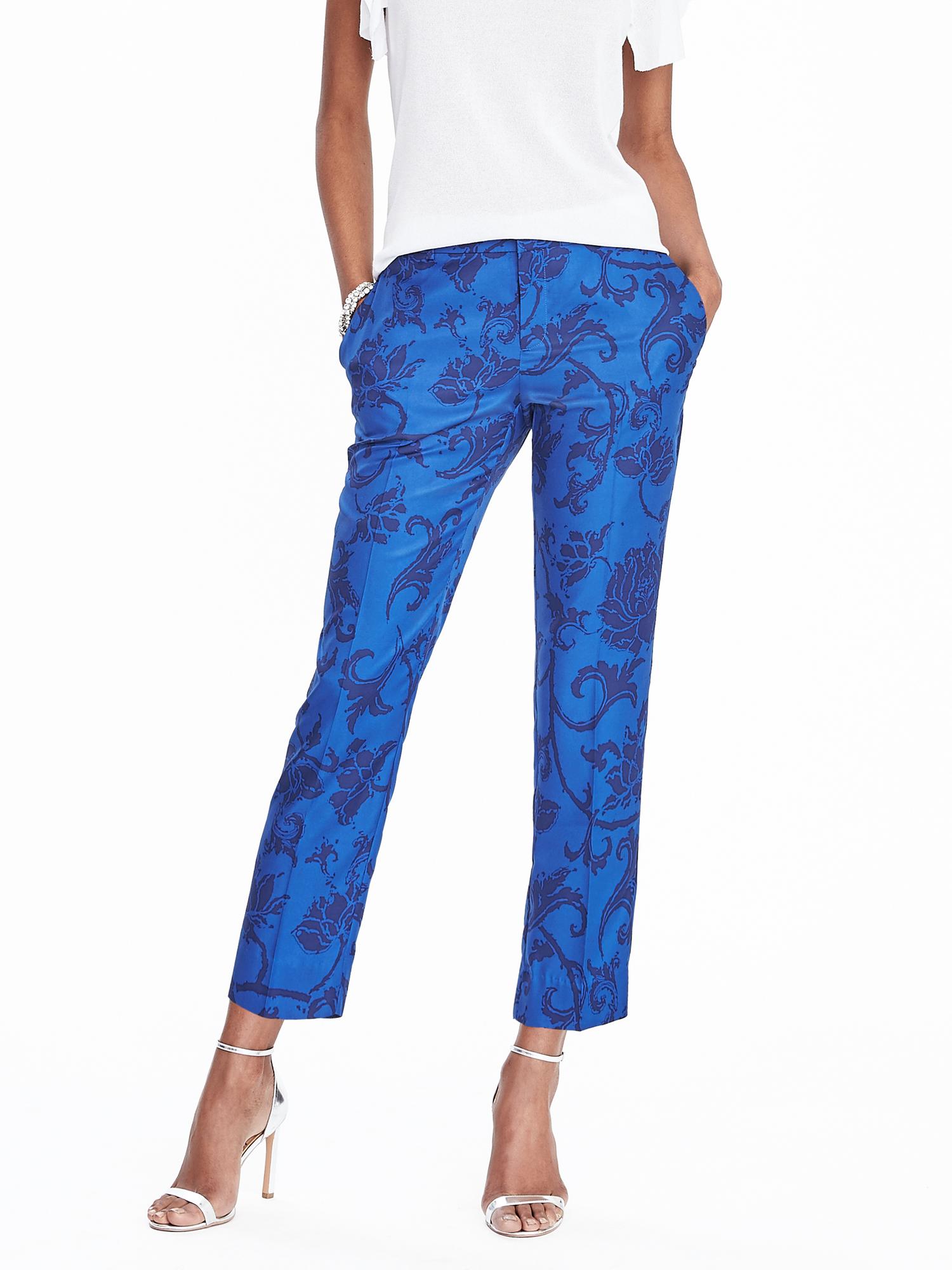 Tailored Floral Crop Pant