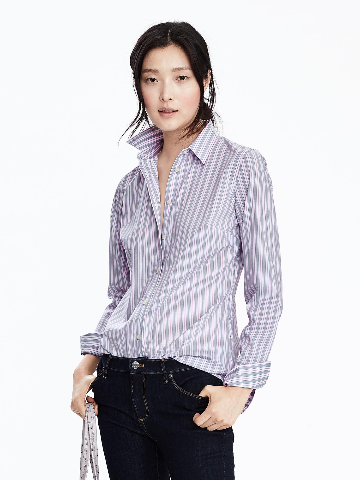 Riley-Fit Striped Shirt