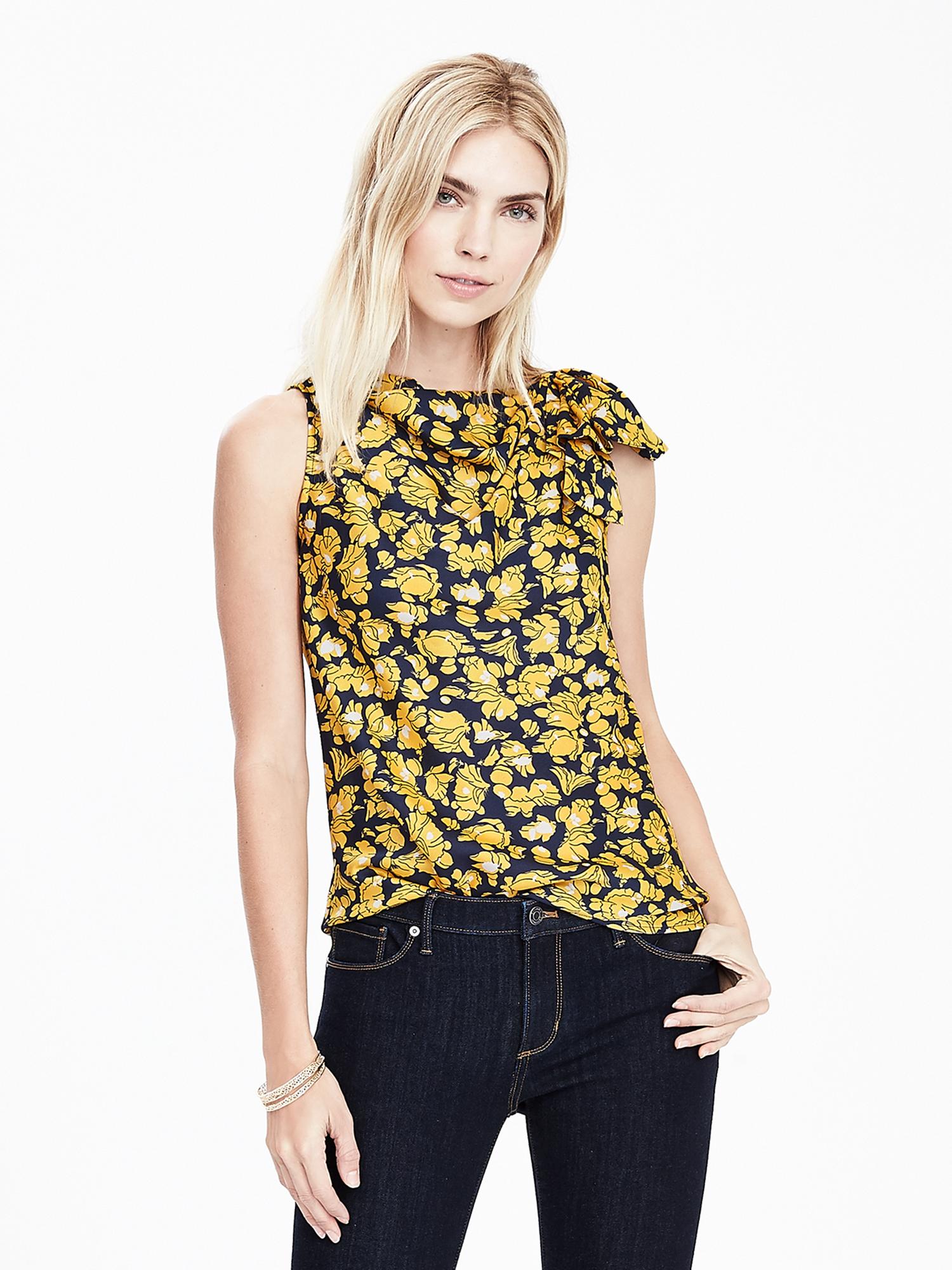 Floral Knot Top