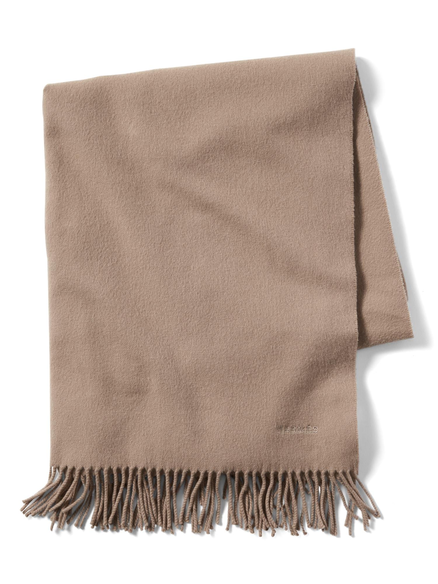 Luxe Finds Hermes Beige Cashmere Shawl