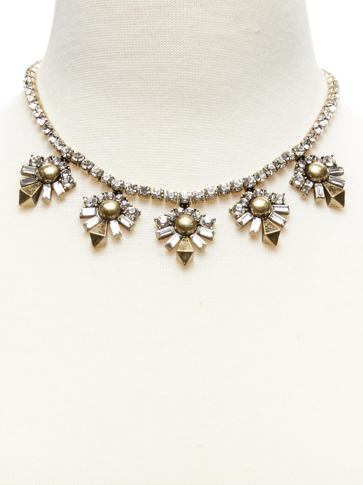 Pyramid Spike Necklace