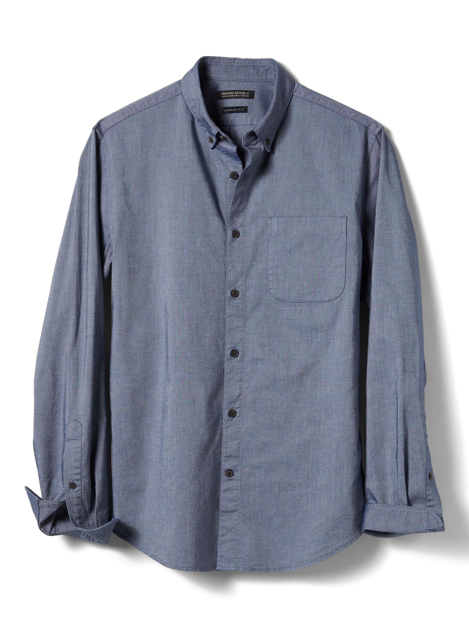 Camden Standard-Fit Cotton-Stretch Oxford Shirt