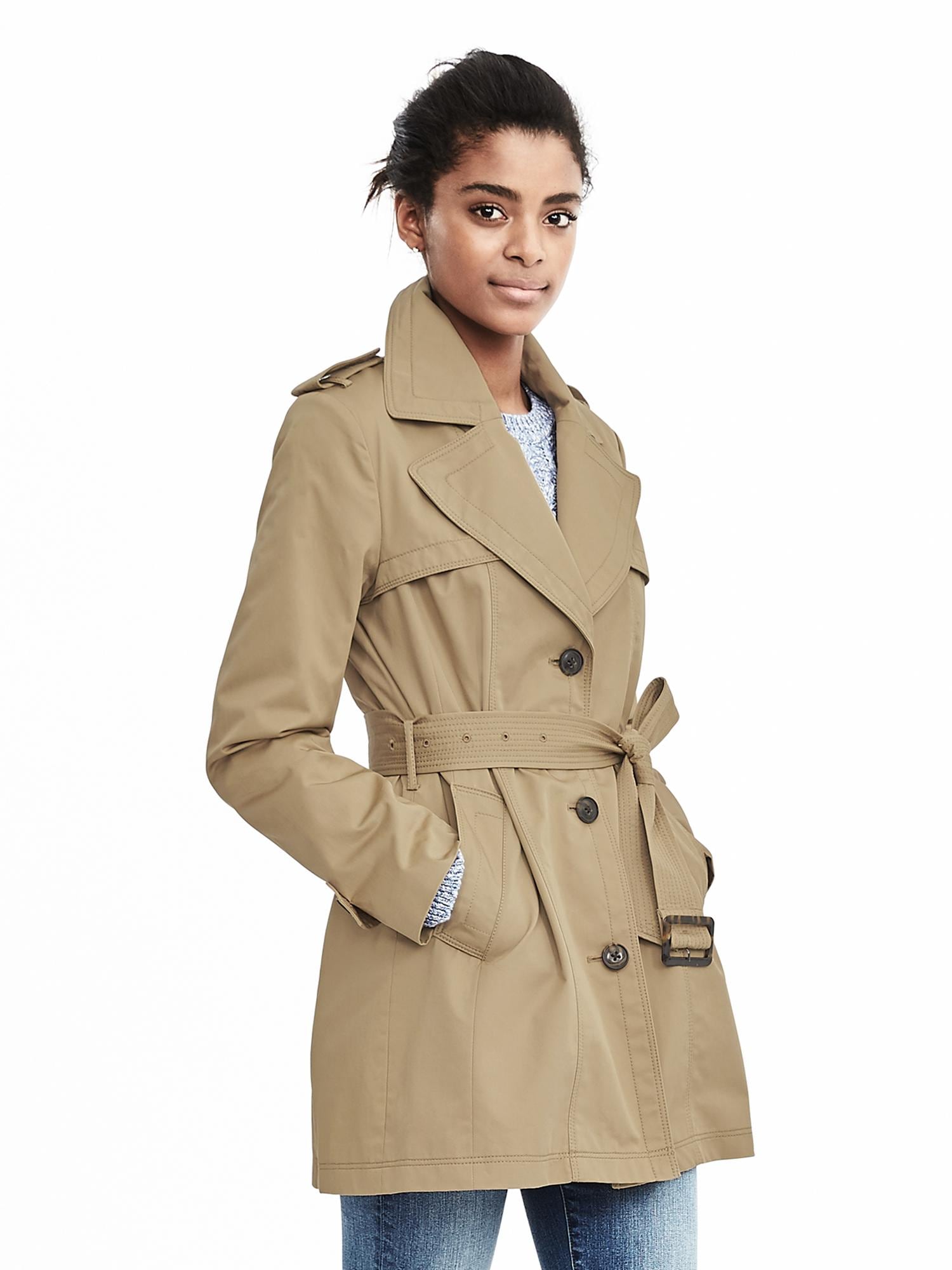 Belted Cotton Trench