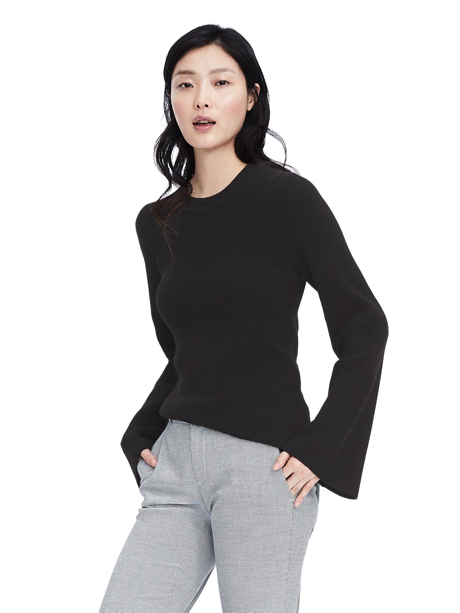 Bell Sleeve Pullover Sweater