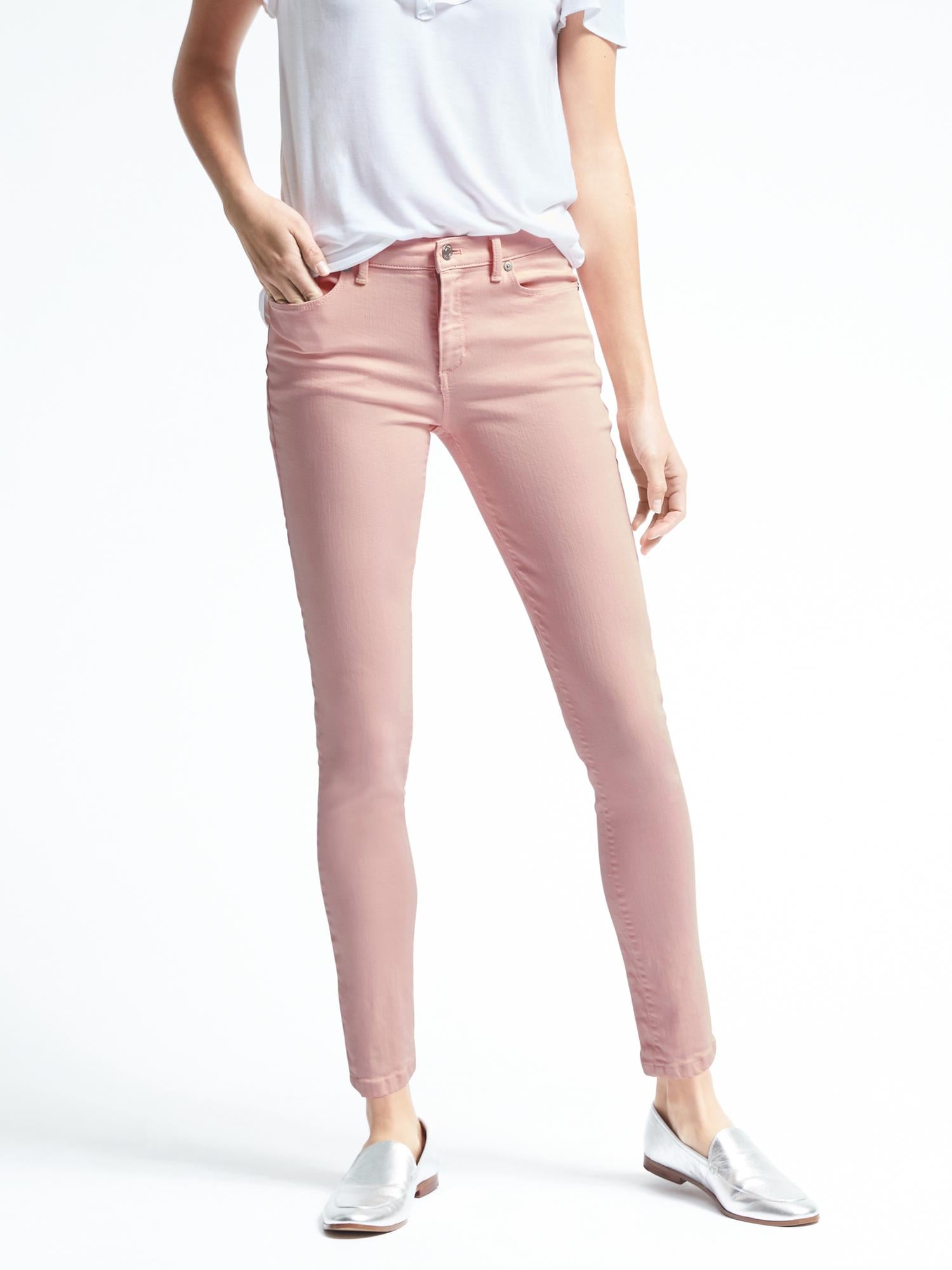 Pink Skinny Ankle Jean