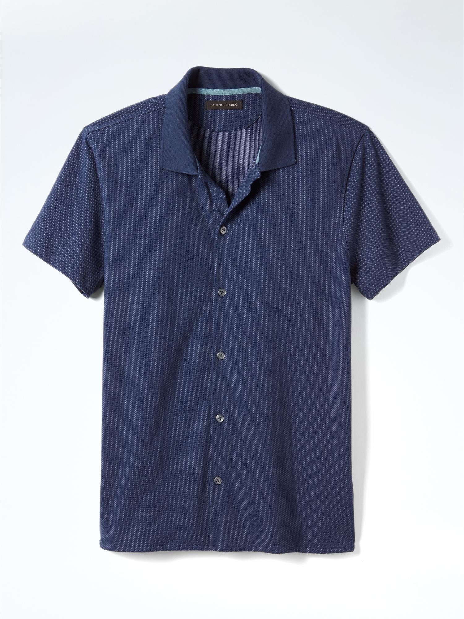 Short-Sleeve Knit Shirt