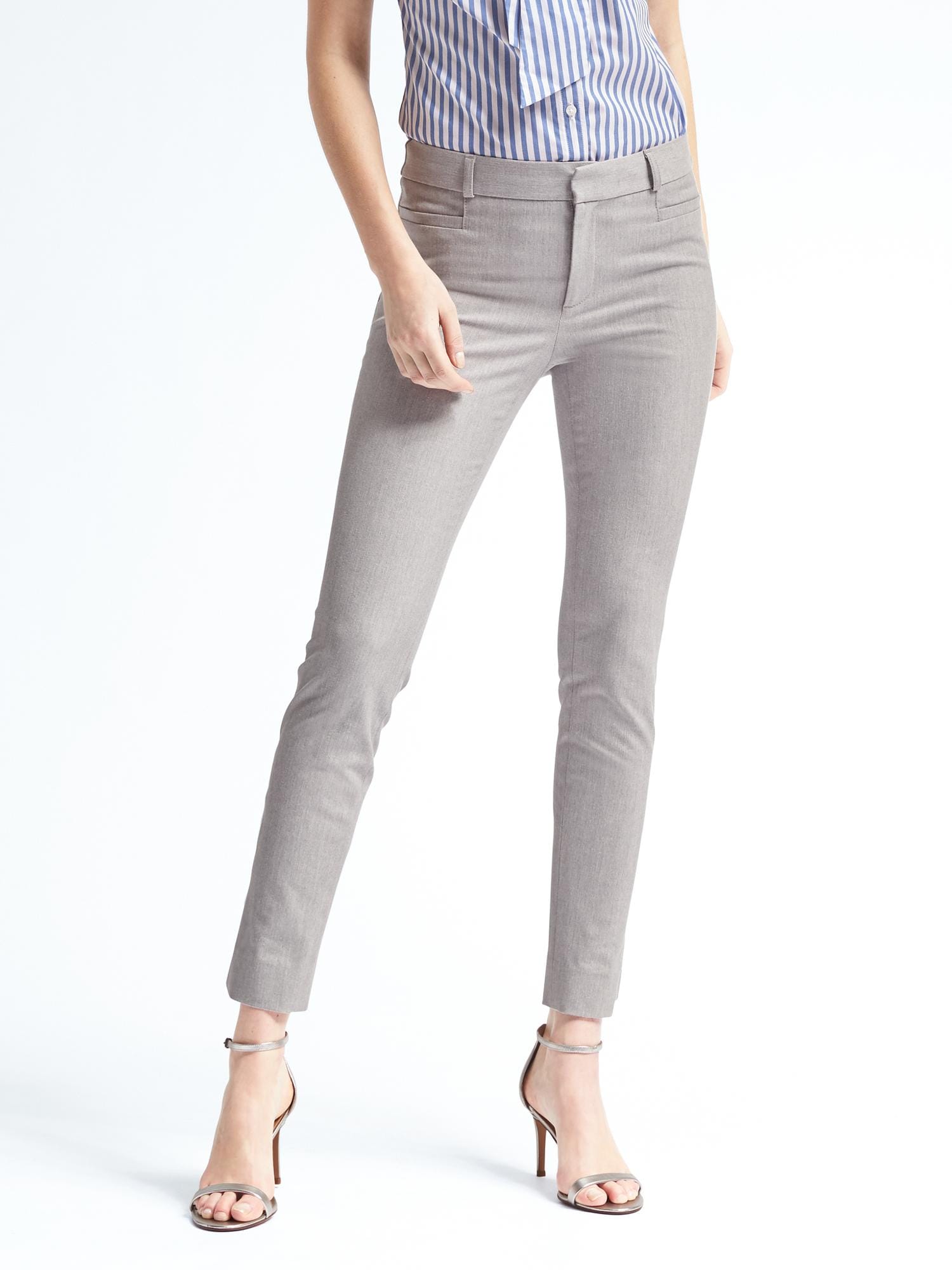 Sloan Skinny-Fit Solid Ankle Pant