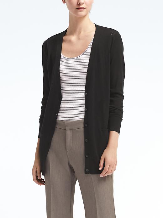 Merino Boyfriend Cardigan Banana Republic