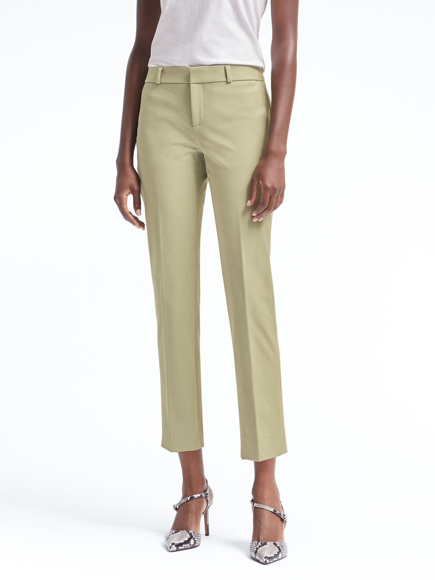 Avery Straight-Fit Bi-Stretch Ankle Pant