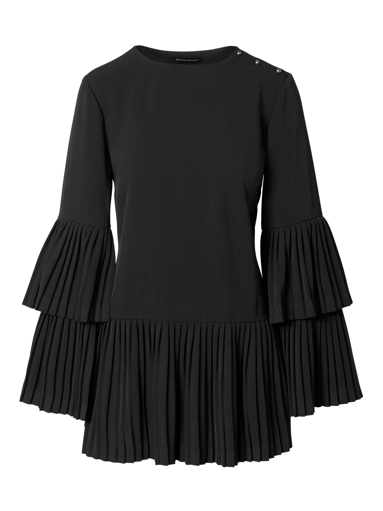 Banana Republic x Olivia Palermo &#124; Tiered Bell-Sleeve Top