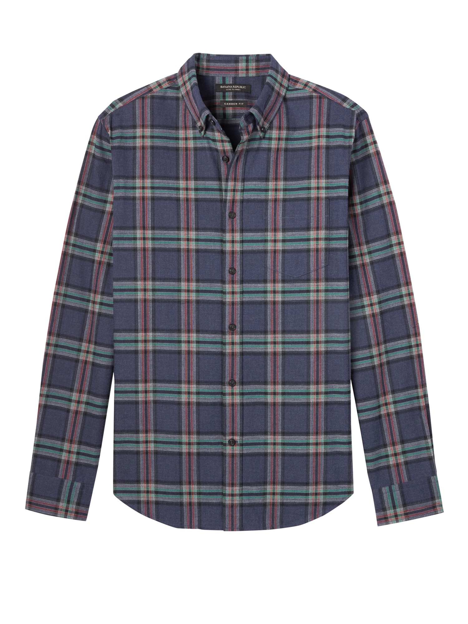 Camden Standard-Fit Plaid Flannel Button-Down Shirt
