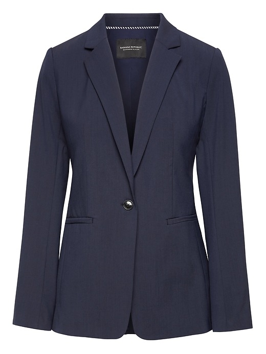 BoyfriendFit Machine Washable Italian Wool Blazer Banana Republic