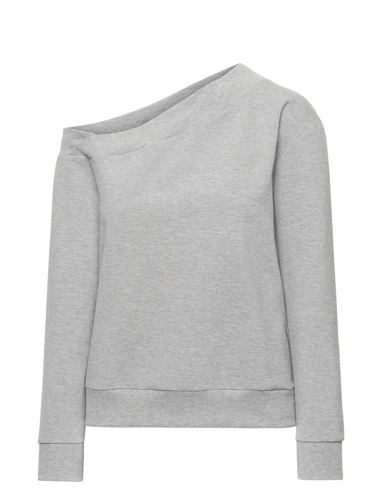 One-Shoulder Couture Sweatshirt