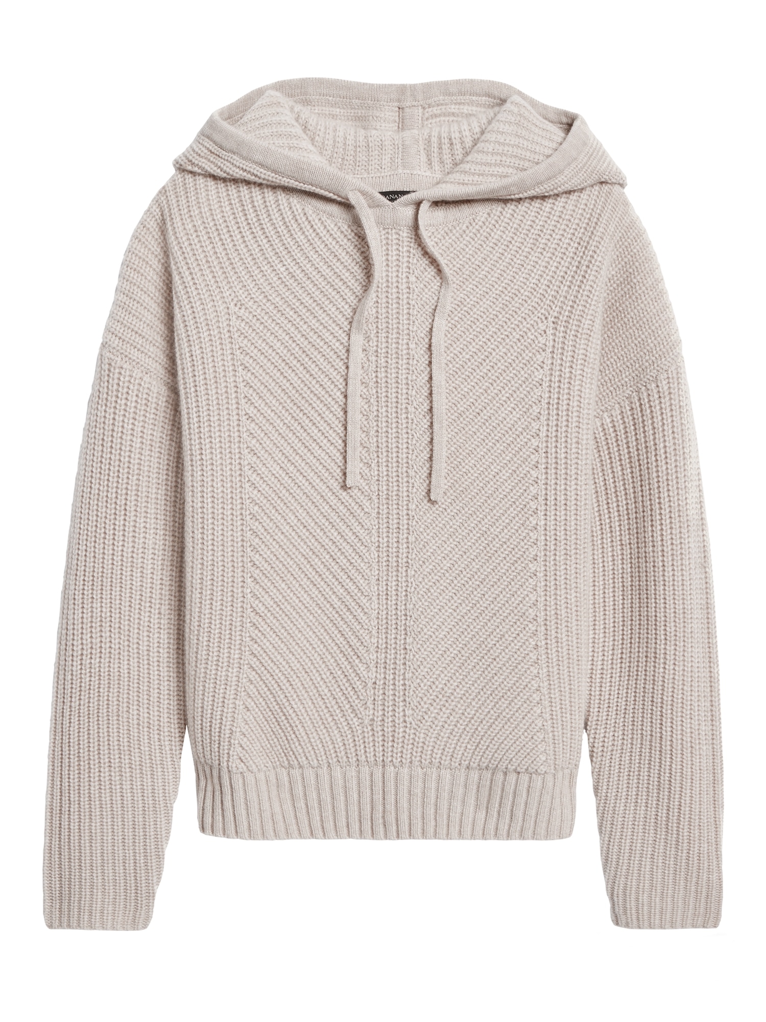 Cashmere Boxy Cropped Hoodie