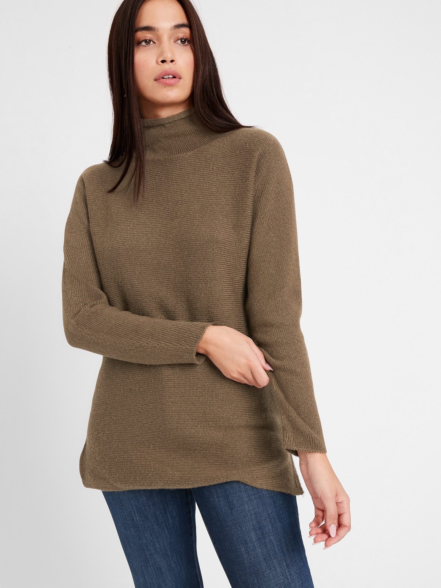 Funnel Neck Sweater Tunic Banana Republic