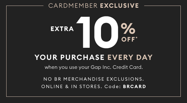 gap card 10 off everyday code online