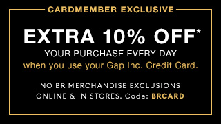 gap card extra 10 off code