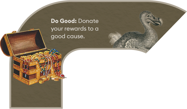 Do good: pay it forward when you donate your rewards to a good cause.