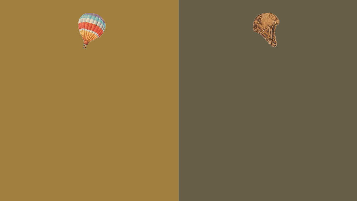 hot air balloon and helmet background