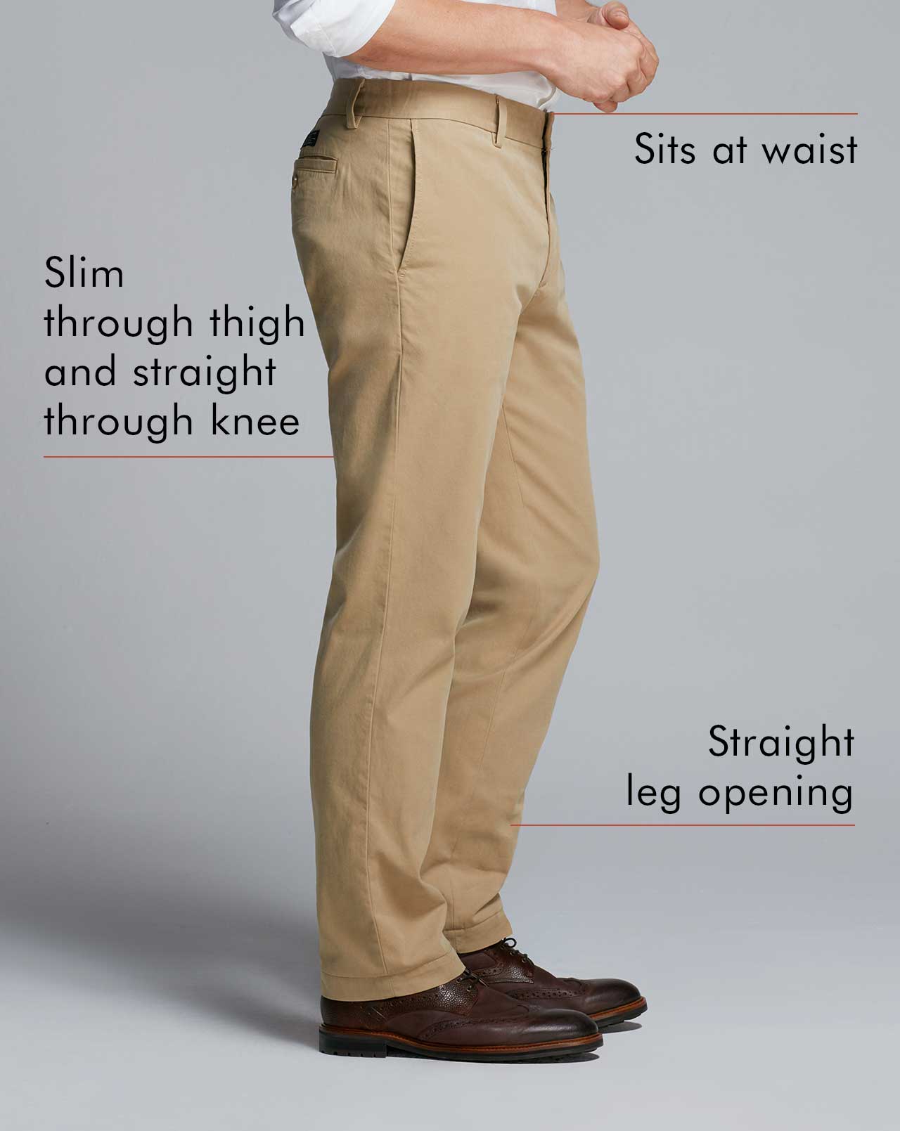 Fit Guide Men's Chinos - Emerson