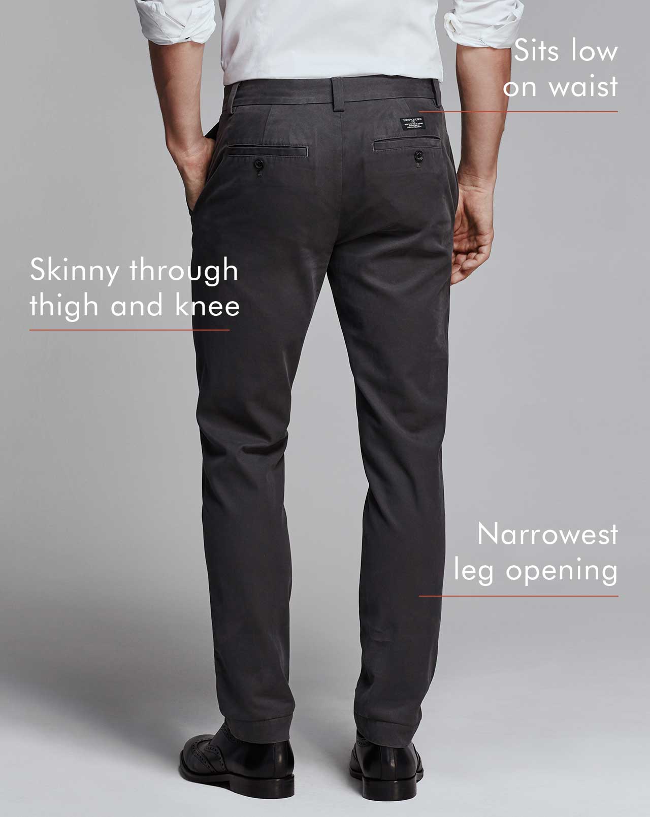 Fit Guide Men's Chinos - Fulton