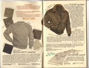Banana Republic Catalog #30 Holiday 1986 Whole Grain Sweater, Flight Jacket, Aviator\'s Scarf
