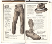 Banana Republic Catalog No.10 Holiday 1982 Drill Trousers, Expedition Hat, French Foreign Legion Shoe
