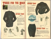 Banana Republic Catalog 37 Fall 1988 Reverse Terry Pullover, Reverse Terry Cardigan, Reverse Terry Skirt