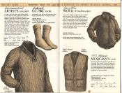 Banana Republic Catalog No. 16 Holiday 1983 Artist's Sweater, G.I. Ski Socks, Wool Windbreaker, Musician's Vest