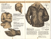 Banana Republic Catalog No. 16 Holiday 1983 Yukon Shirt, Banana Republic Shirt, Arctic Sheepskin Helmet, Trigger Mittens, Sheepskin Vest/Jacket