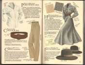 Banana Republic  Catalog #33 Fall 1987 Pure White Shirt, Contour Belt, Chino Trousers, Houndstooth Dress, Incognito Hat