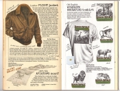 Banana Republic #26 Fall 1986 Flight Jacket, Aviator's Scarf, Wildlife Engraving T-Shirt