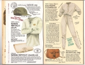 Banana Republic #26 Fall 1986 Safari Cap, Banana Republic Shirt, Banana Republic Checkbook, All-Night Flightsuit, Essential BAg