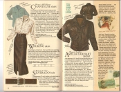 Banana Republic  Catalog #33 Fall 1987 Chanteuse Shirt, Walking Skirt, Silverado Belt, Amelia Earhart Jacket