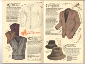 Banana Republic  Catalog #33 Fall 1987 White Shirt, Winter Tennis Vest, Garbardine Sportcoat, Roll-Up Hat