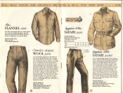 Banana Republic Catalog No. 16 Holiday 1983 Flannel Shirt, Traveler's Tropical Wool Pants, Safari Jacket, Safari Pants