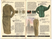 Banana Republic #20 Fall 1984 Irish Linen Pullover, Walking Skirt, Flannel Shirt, Women's Chinos