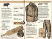 Banana Republic Catalog No. 16 Holiday 1983 British Civil Defence, Photojournalist Vest, Franco Pants