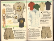Banana Republic  Catalog #33 Fall 1987 Banana Republic t-shirt, Walkabout Shorts, Costa Brava Shirt, Gurkha Shorts