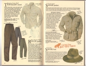 Banana Republic  Catalog #33 Fall 1987 Traveler's Shirt, Rogue Pants, Safari Jacket, Safari Hat