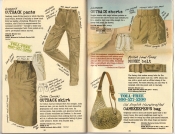 Banana Republic Summer 1985 Update #24 Women\'s Outback Pants, Outback Skirt, Women\'s Outback Shorts, British Land Forces Belt, Gamekeeper\'s Bag