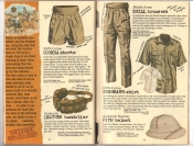 Banana Republic #25, Fall 1985 Gurkha Shorts, Swedish Bandolier, British Army Drill Trousers, Bushman's Shirt, Pith Helmet