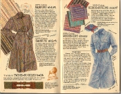 Banana Republic Summer 1986 No. 28 Samburu Shirt, Samburu Skirt, Twice-Buckled Belt, Kikoi Stripe Scarf, Workshirt Dress