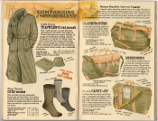 Banana Republic Spring 1987 Traveller's Raincoat, Crew Socks, Globetrotter, Weekender, Carry On Luggage