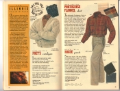 Banana Republic Catalog 37 Fall 1988 Poet's Cardigan, Portuguese Flannel Shirt, Rogue Pants