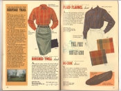 Banana Republic Catalog 37 Fall 1988 Brushed Twill Skirt, Plaid Flannel Shirt, No-Croc Shoes